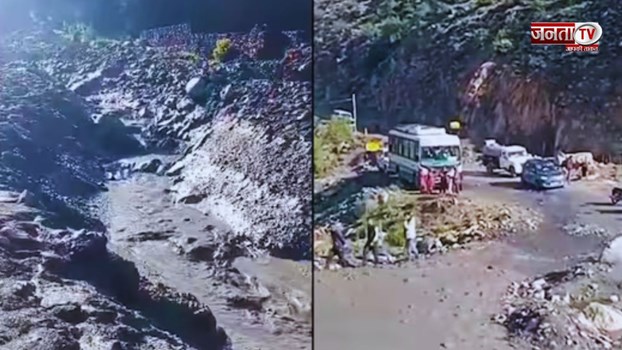 Himachal Flash Flood:प्री मॉनसून से लाहौल के मड्ग्रां नाले में आई बाढ़, किसी तरह का जानी नुकसान नहीं