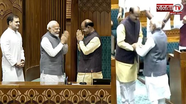  Om Birla दूसरी बार चुने गए Lok Sabha Speaker, आसन तक लेकर गए PM मोदी, राहुल गांधी और रिजिजू